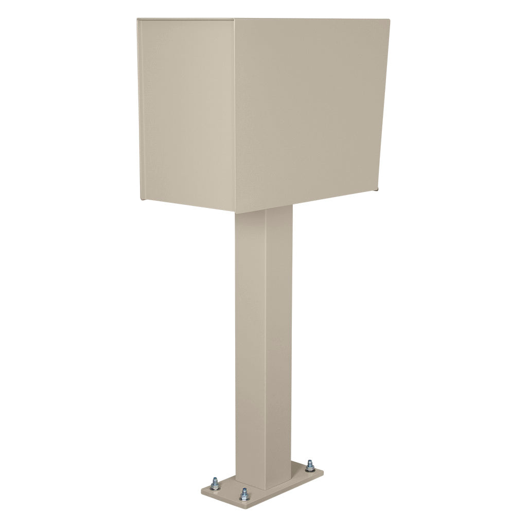 库存充足 前开式标准信件储物柜 棕褐色