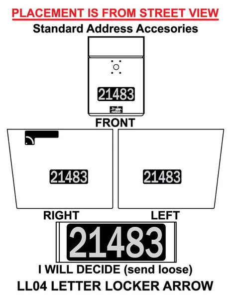 Aluminum Address Plaque - Single Line | Jayco Mailboxes