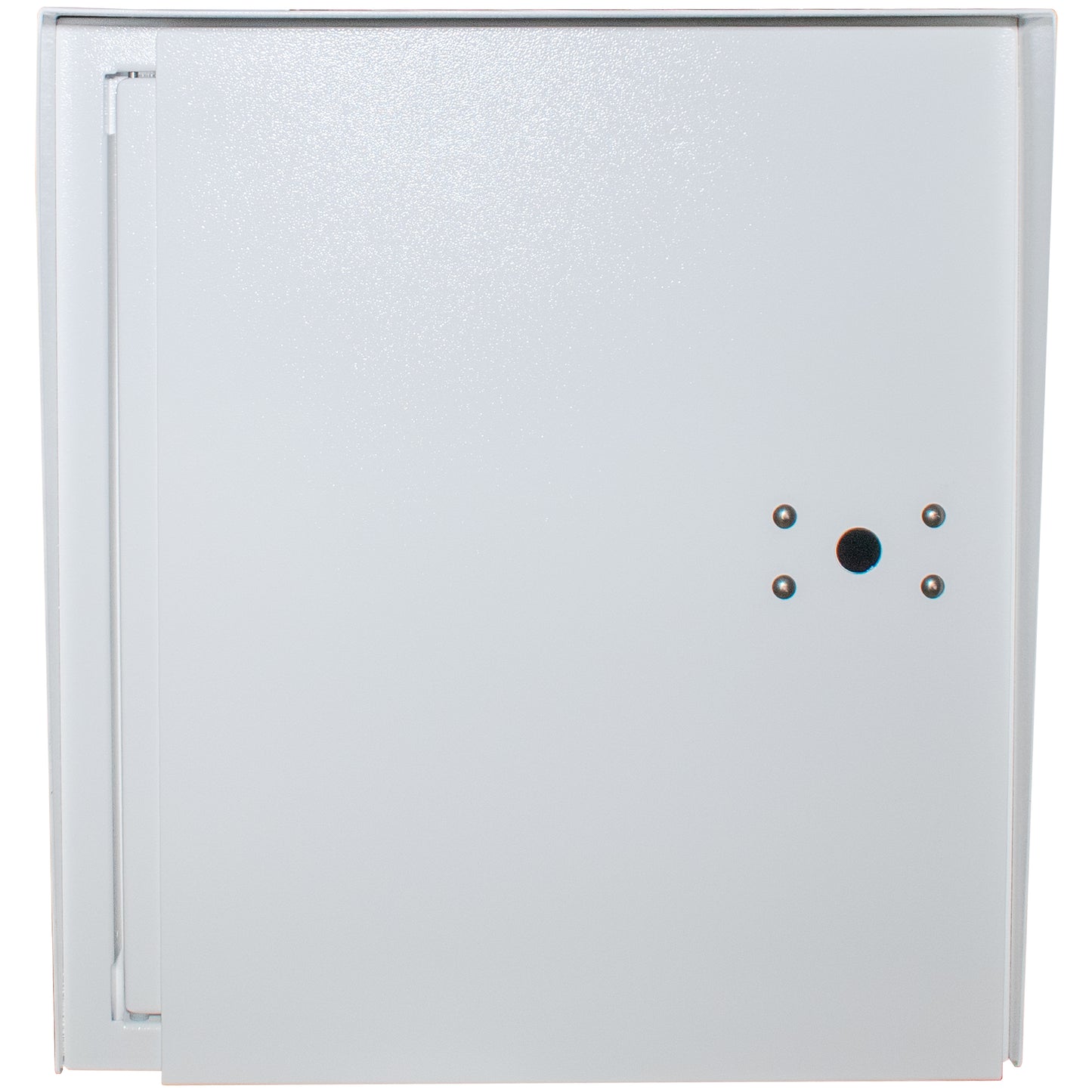 Caja de recolección comercial para un solo inquilino, acceso trasero, aluminio, color blanco con puertas invertidas. ANTES $1200.00