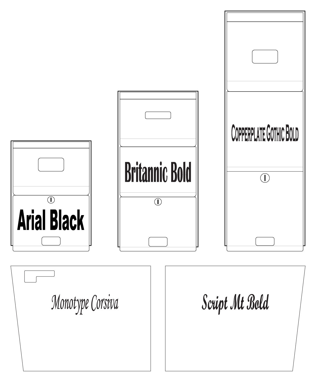 Letras/Numeración en vinilo: línea única