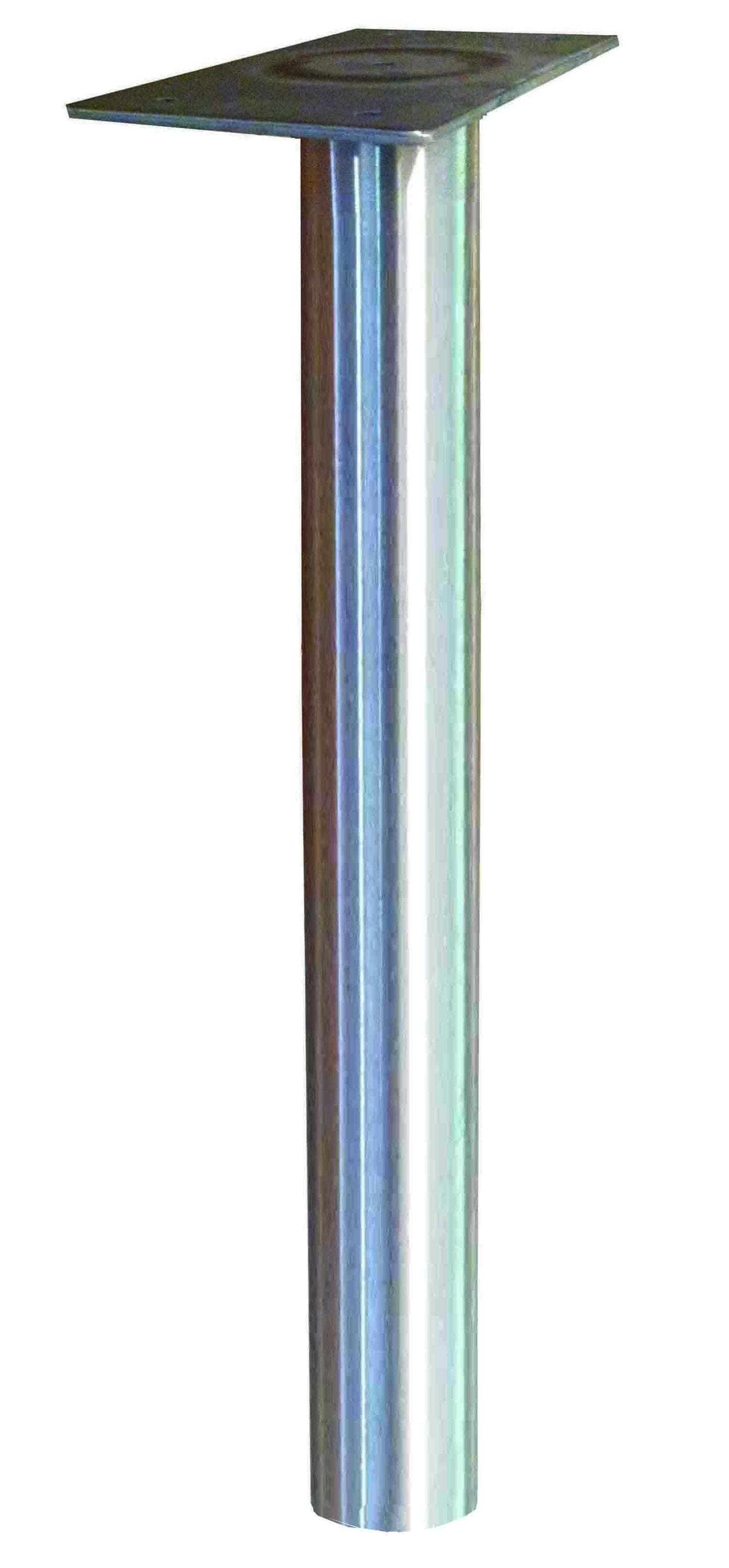 Poste de acero inoxidable de 60" para enterrar