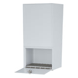 In Stock VERTICAL LOCKING REAR ACCESS 14G Steel White Level 1
