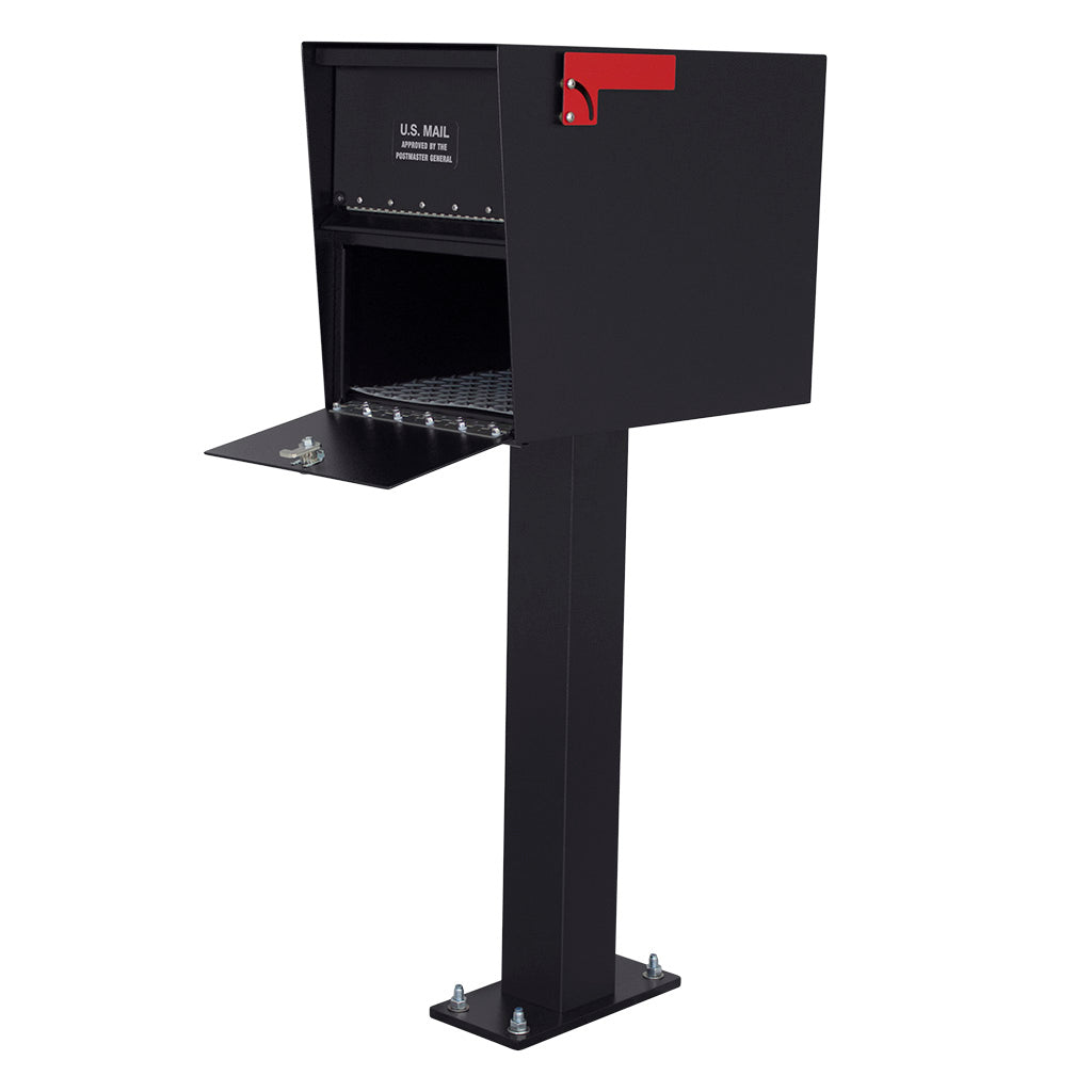 库存充足 前开式标准信件储物柜 黑色