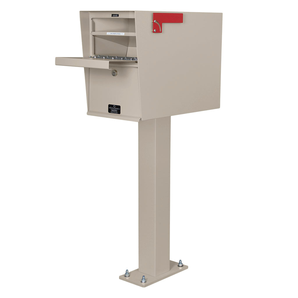 库存充足 前开式标准信件储物柜 棕褐色