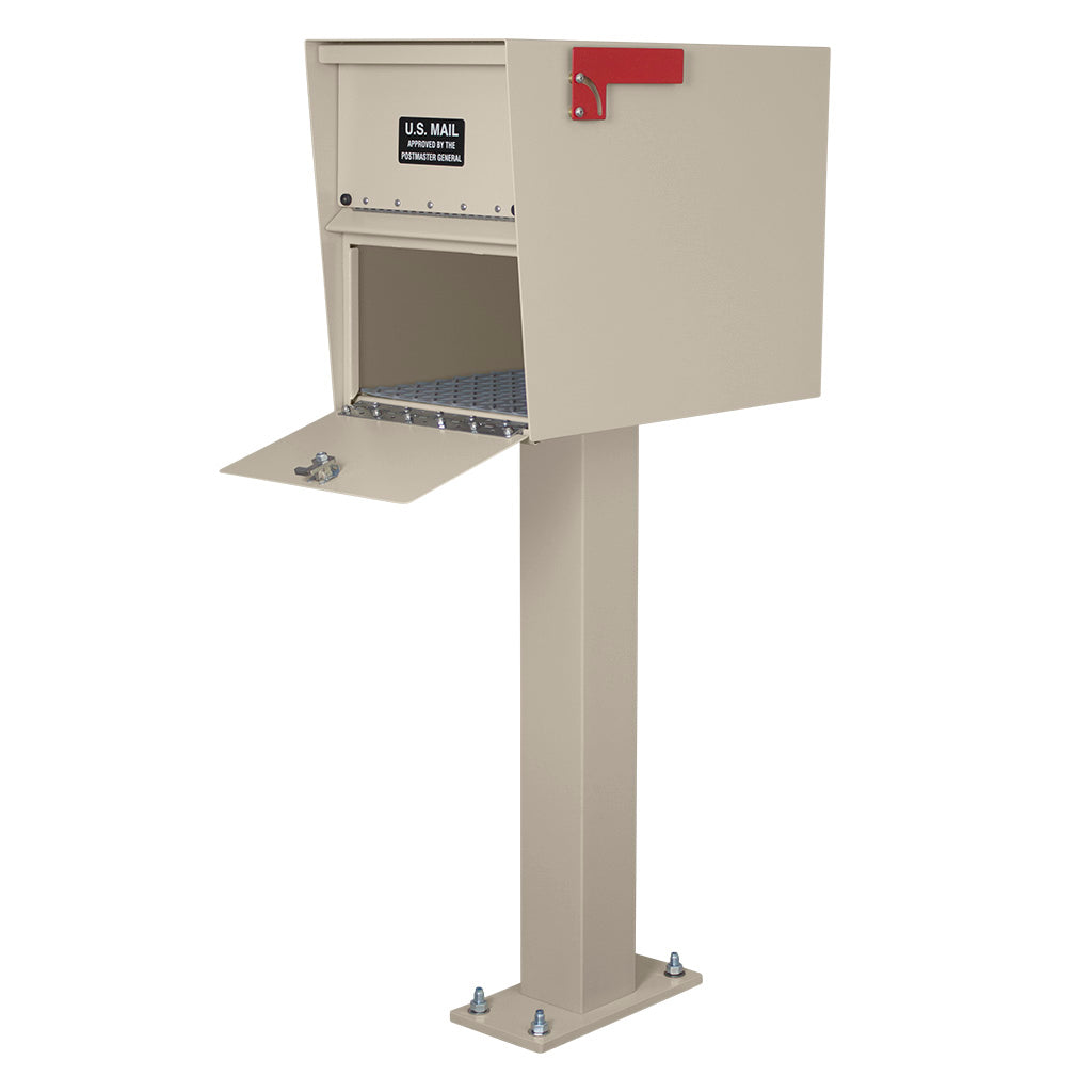 库存充足 前开式标准信件储物柜 棕褐色