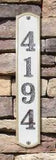 Crushed Stone Vertical Address Plaque