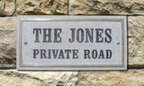 Crushed Stone Rectangle Address Plaque